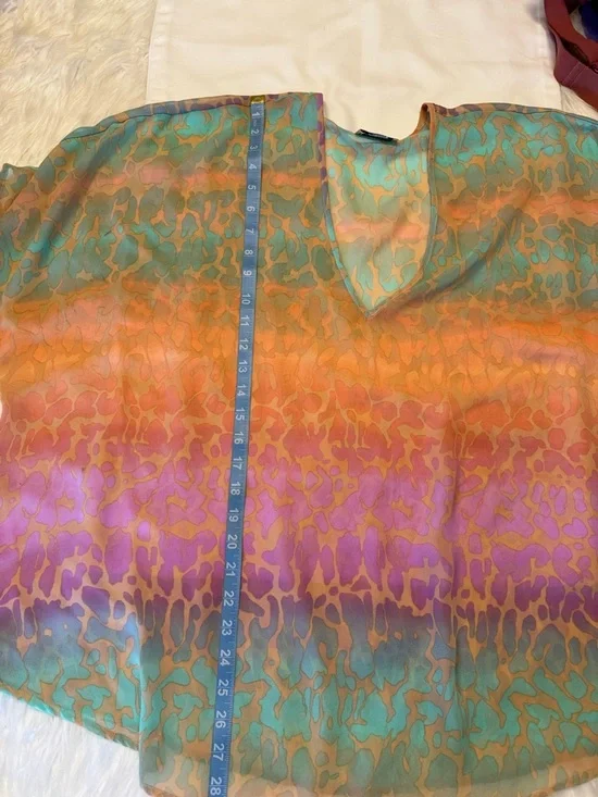 Show Me Your Mumu V-Neck Pastel Ombre Cheetha Print Tunic Size XS - Picture 11 of 11